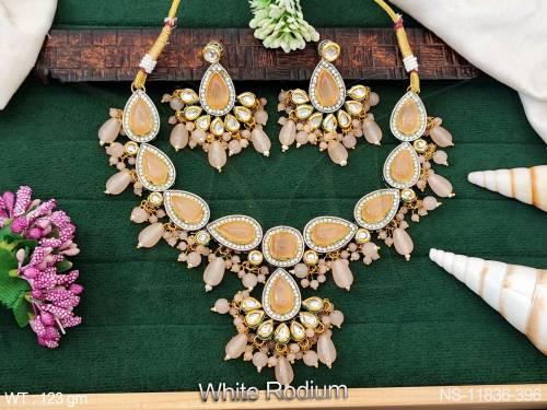 kundan-stones-whte-rodium-polish-beautiful-kundan-jewellery-party-wear-designer-kundan-jewellery-short-necklace-set-